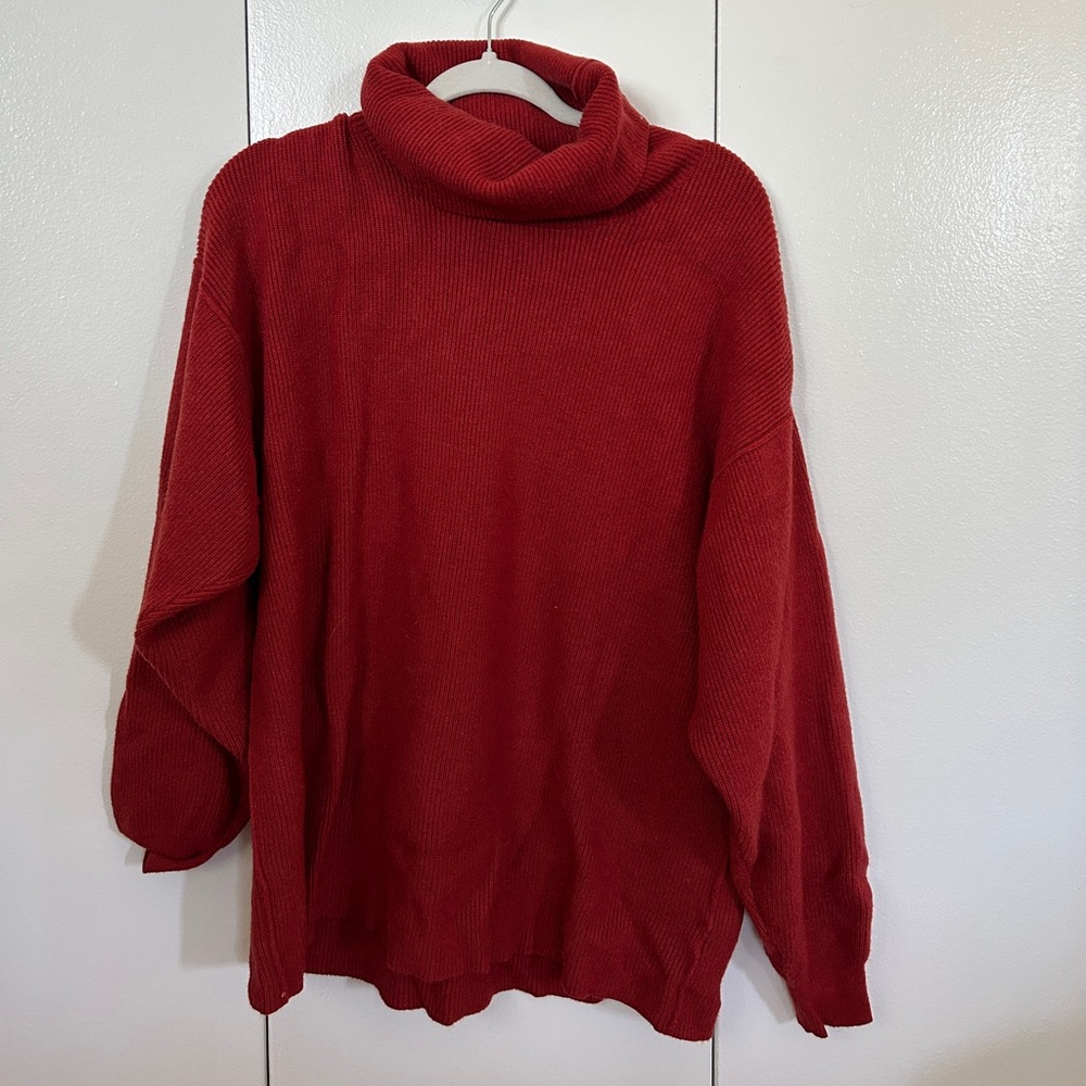 Free people oversized turtleneck sweater tunic
